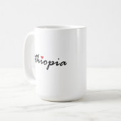 I Liebe Äthiopien Kaffeetasse (Vorderseite Links)