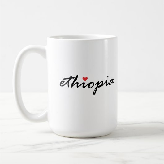 I Liebe Äthiopien Kaffeetasse (Links)