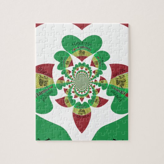 I Liebe Äthiopien Liebliche Herzklopfen Puzzle (Vertikal)