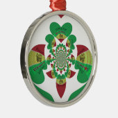 I Liebe Äthiopien Liebliche Herzklopfen Silbernes Ornament (Rechts)