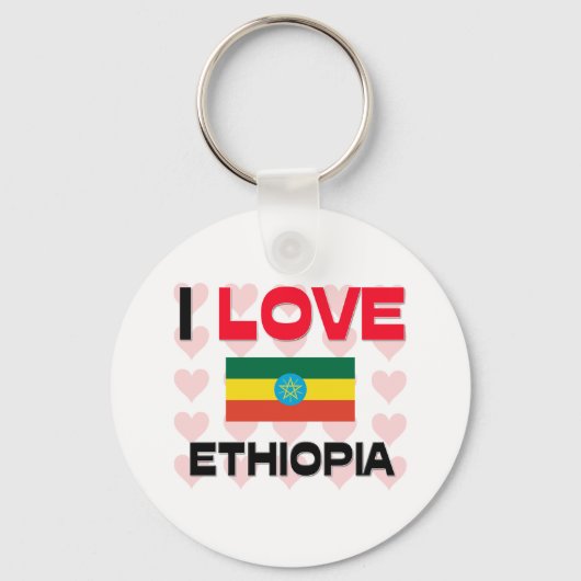 I Liebe Äthiopien Schlüsselanhänger (Vorderseite)