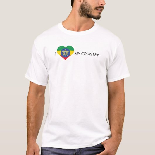 I Liebe Äthiopien T-Shirt (Vorderseite)