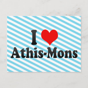 I Liebe Athis-Mons, Frankreich Postkarte