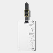 I Liebe Atlanta in einer außerordentlichen ecg Art Gepäckanhänger (Vorderseite vertikal)