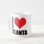 I Liebe Atlanta Kaffeetasse (Vorderseite Links)