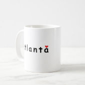 I Liebe Atlanta Kaffeetasse (Vorderseite Links)