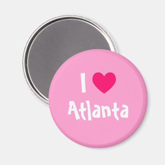 I Liebe Atlanta Magnet (Vorderseite/Rückseite)