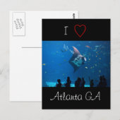 I Liebe Atlanta Postkarte (Vorne/Hinten)