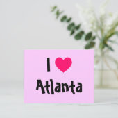 I Liebe Atlanta Postkarte (Stehend Vorderseite)