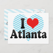 I Liebe Atlanta Postkarte (Vorne/Hinten)