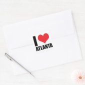 I Liebe Atlanta Quadratischer Aufkleber (Umschlag)