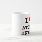 I Liebe-Atomenergie Kaffeetasse (Mittel)