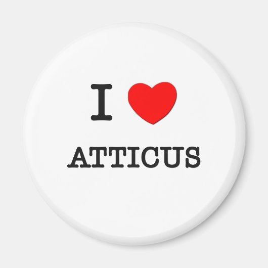 I Liebe Atticus Magnet (Vorne)