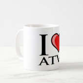 I Liebe ATVs Kaffeetasse (Vorderseite Links)