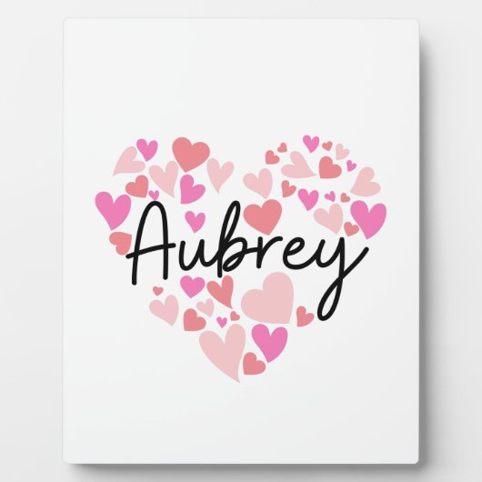 I Liebe Aubrey Fotoplatte (Vorderseite)
