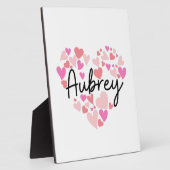 I Liebe Aubrey Fotoplatte (Seite)