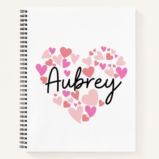 I Liebe Aubrey Notizblock (Vorderseite)