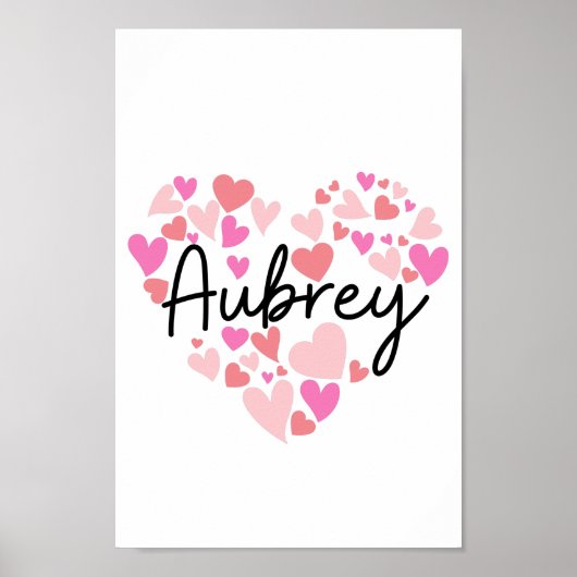 I Liebe Aubrey Poster (Vorne)