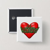 I Liebe Auckland Button (Vorne & Hinten)
