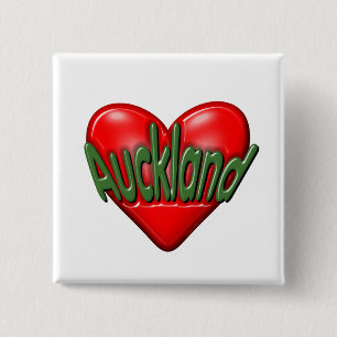 I Liebe Auckland Button