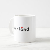 i Liebe Auckland Kaffeetasse (Vorderseite Links)