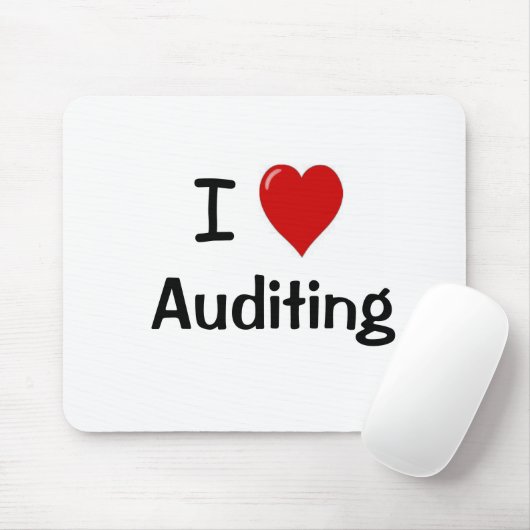 I Liebe Auditing - ich Herz Auditing Mousepad (Mit Mouse)