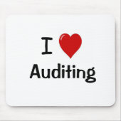 I Liebe Auditing - ich Herz Auditing Mousepad (Vorne)
