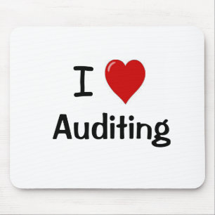 I Liebe Auditing - ich Herz Auditing Mousepad