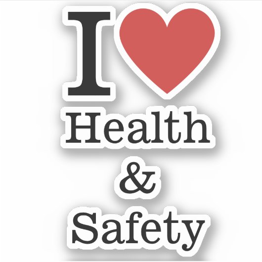 I ❤️ LIEBE AUFKLEBER (Vorderseite)