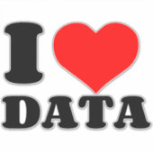 I LIEBE AUFKLEBER (Vorderseite)