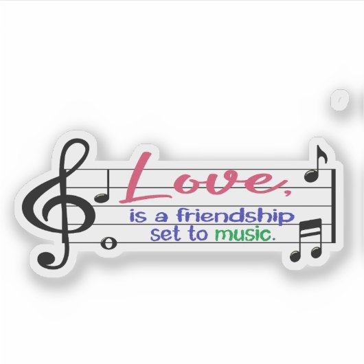 I LIEBE AUFKLEBER (Vorderseite)