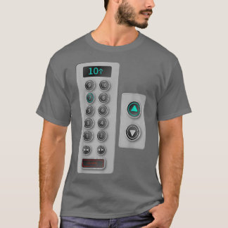 I Liebe Aufzug Geschenk Niedliche Aufzugstasten Me T-Shirt