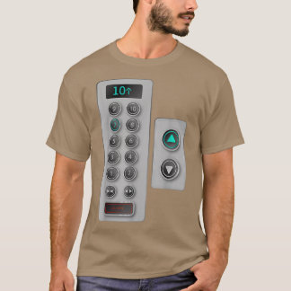 I Liebe Aufzug Geschenk Niedliche Aufzugstasten Me T-Shirt
