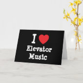I Liebe Aufzug Musikherz personalisiert Karte (Gelbe Blume)