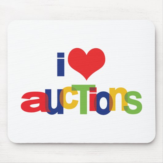 I Liebe Auktionen Mousepad (Vorne)