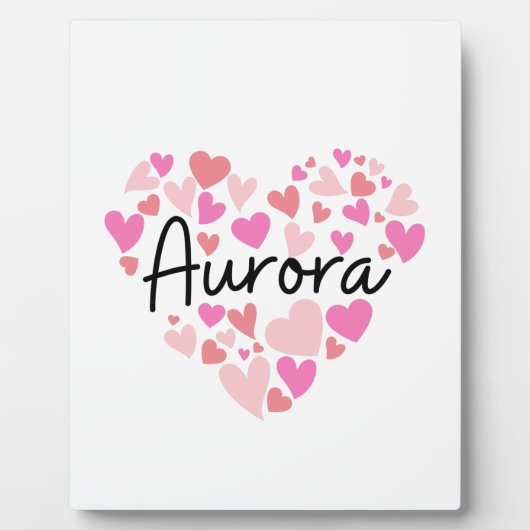 I Liebe Aurora Fotoplatte (Vorderseite)