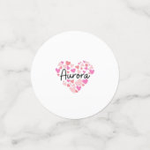 I Liebe Aurora Konfetti (Klein Vorderseite)