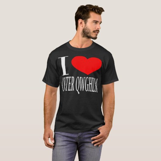 I Liebe äußeres Qwghlm T-Shirt (Vorne ganz)