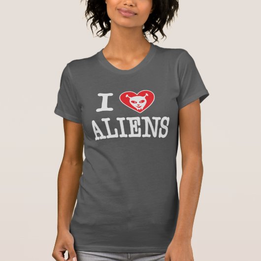 I Liebe-Außerirdische T-Shirt (Vorderseite)