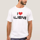 I LIEBE AUSSERIRDISCHEN T-Shirt (Vorderseite)