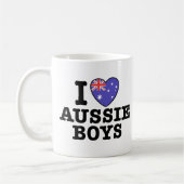 I Liebe Aussie Boys Kaffeetasse (Links)