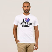 I Liebe Aussie Girls T-Shirt (Vorne ganz)