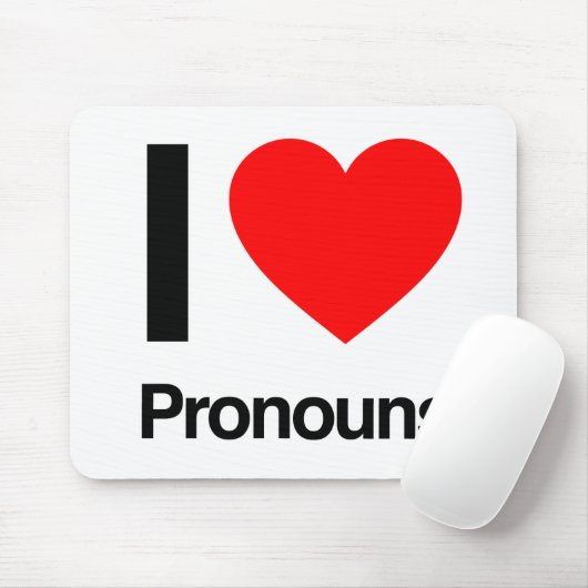 i Liebe Aussprache Mousepad (Mit Mouse)