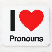 i Liebe Aussprache Mousepad (Vorne)
