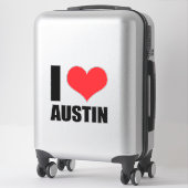 I Liebe Austin Aufkleber (Koffer)