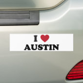 I Liebe Austin Autoaufkleber (Auf Auto)