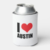 I Liebe Austin Dosenkühler (Kanne Vorderseite)