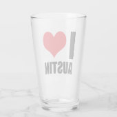 I Liebe Austin Glas (Rückseite)