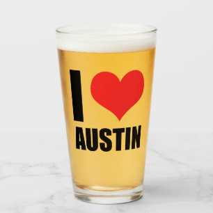 I Liebe Austin Glas