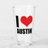 I Liebe Austin Glas (Vorderseite)